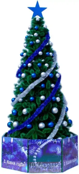 Искусственная ель Виктория Люкс 4 м., ЛЕСКА, ствольная, уличная, ПромЕлка (VK400LXLES)