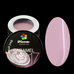 Bloom Caramel Gel 17 - Гель жидкий для наращивания Лавандовый раф, 15 мл