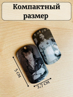 Жетон брелок с  гравировкой фото, нержавеющая сталь