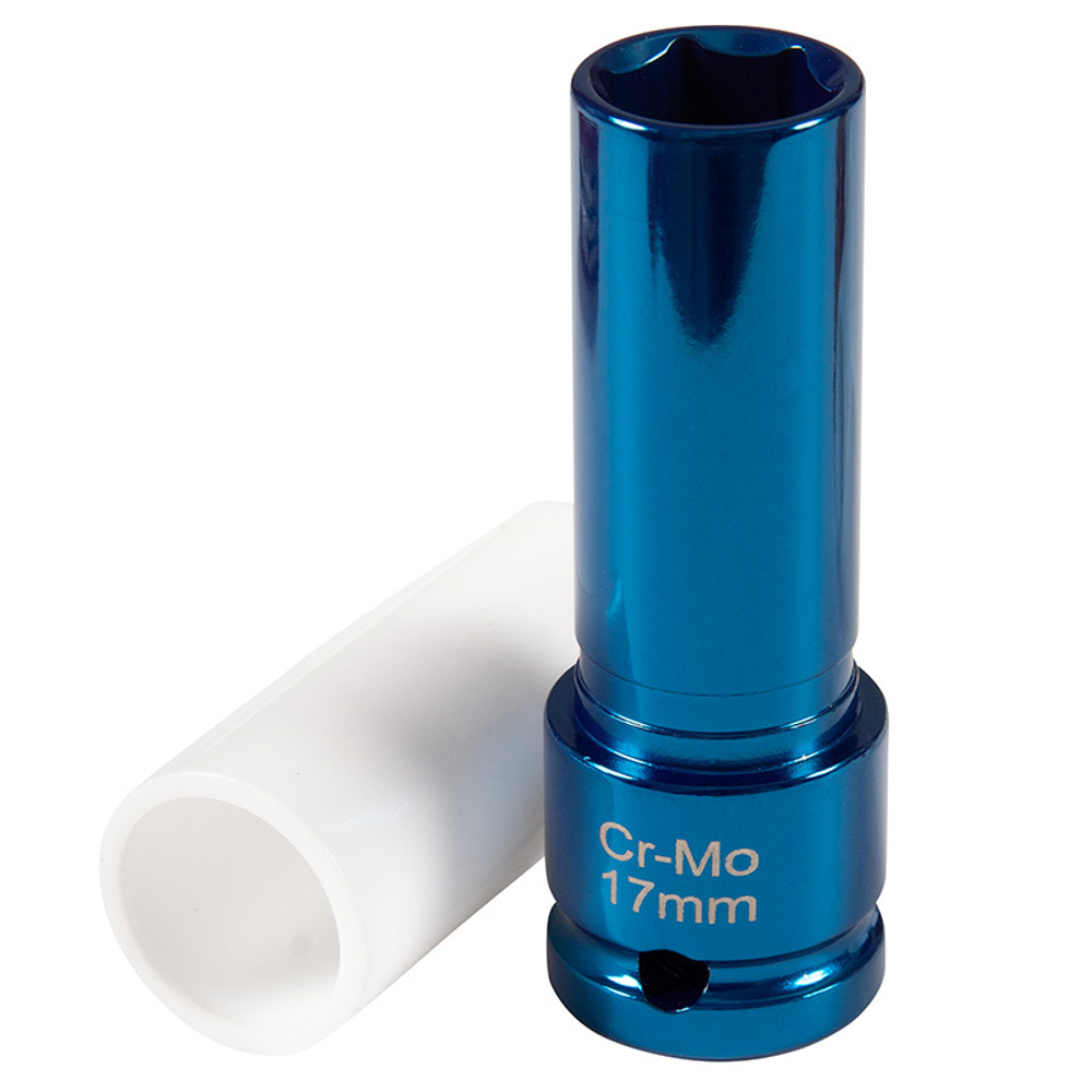 AFFIX (AF00645117) Головка торцевая ударная глубокая 1/2", 17 мм, тонкостенная, пластиковая защита