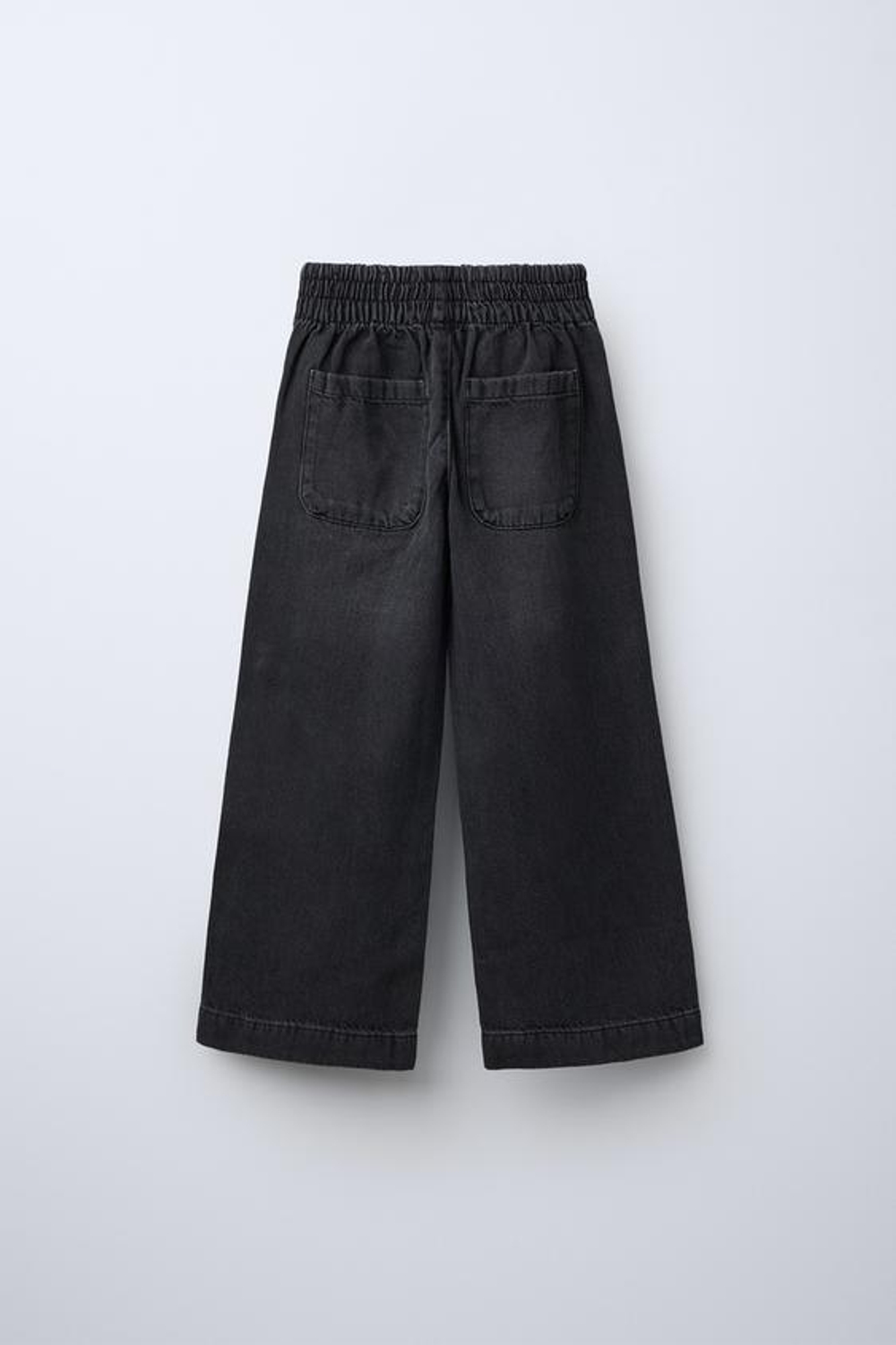 ZARA ДЖИНСЫ СВОБОДНОГО КРОЯ С КАРМАНАМИ, ЧЕРНЫЙ