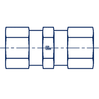 Клапан обратный с внутренней резьбой M22x1.5 впускной