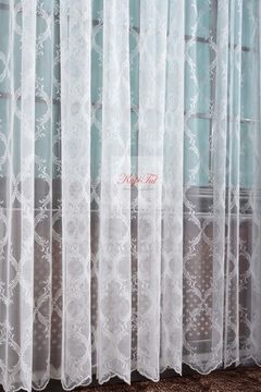 Тюль с вышивкой Милана-2 (молочный)