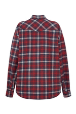 Рубашка в клетку красная