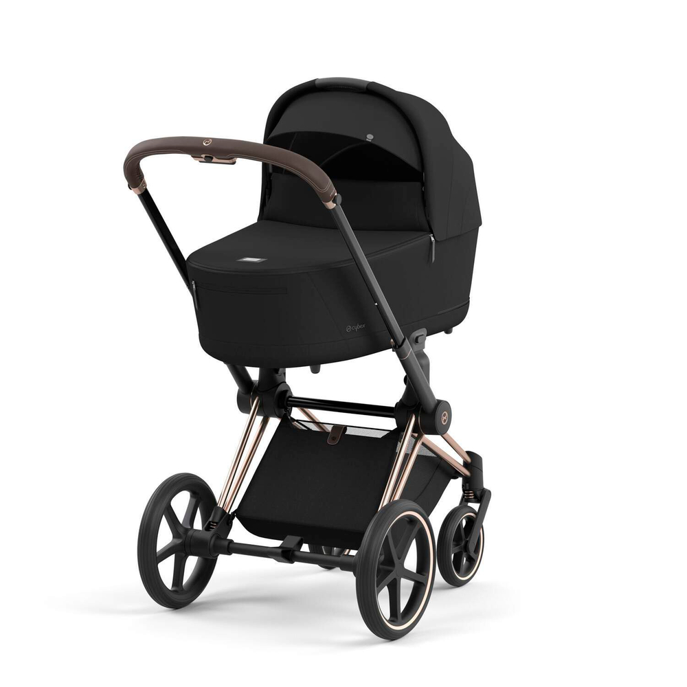 Детская коляска Cybex Priam IV 3 в 1 Sepia Black на шасси Rosegold