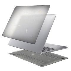 Чехол матовый Hardshell Case для Macbook Pro 14" (2021г) (A2442) (Прозрачный с блестками)