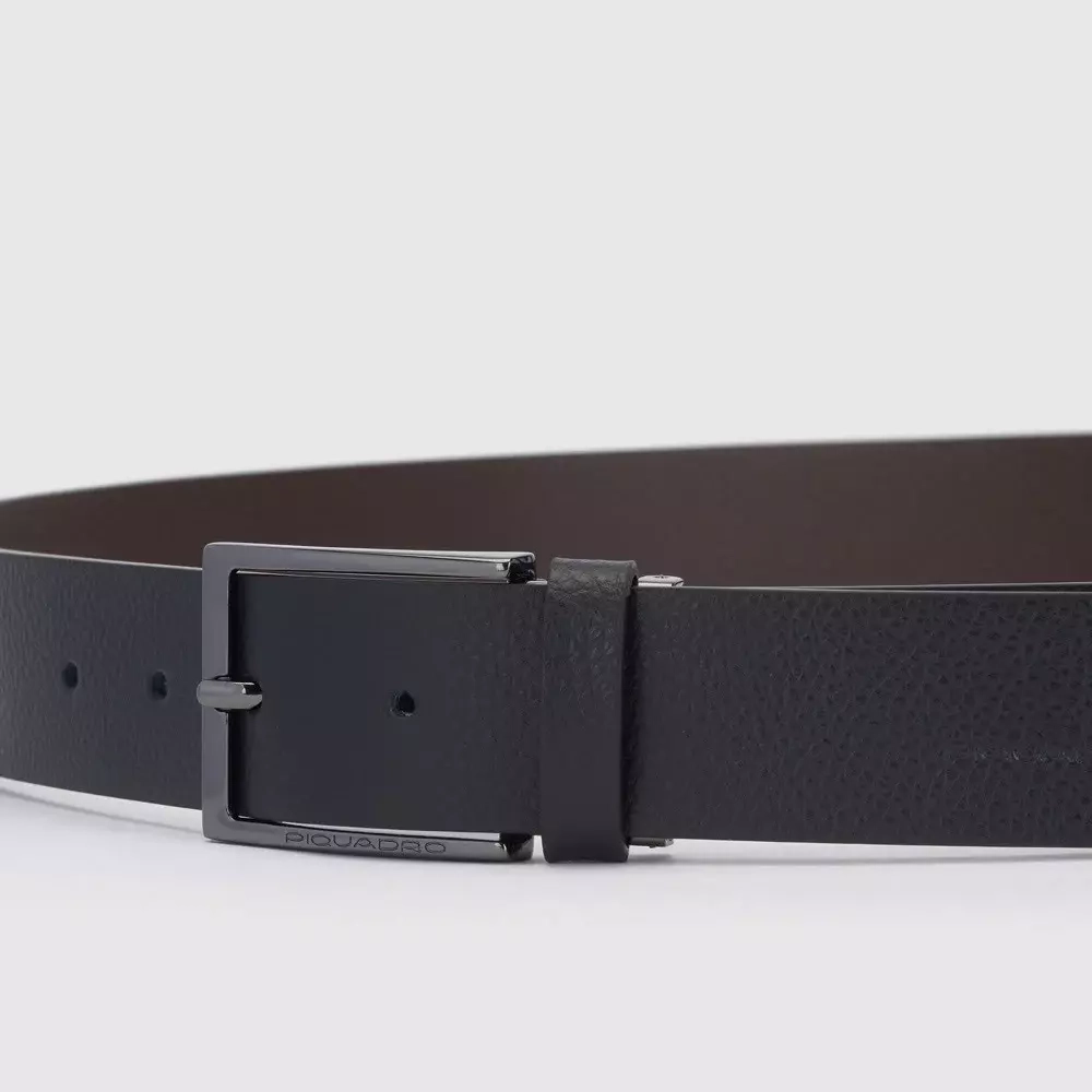 Ремень двусторонний кожаный Piquadro Modus Special/Black-brown
