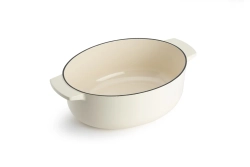 KitchenAid Овальный чугунный кастрюля 30 см 5,6 л крем EAN 4894871009295