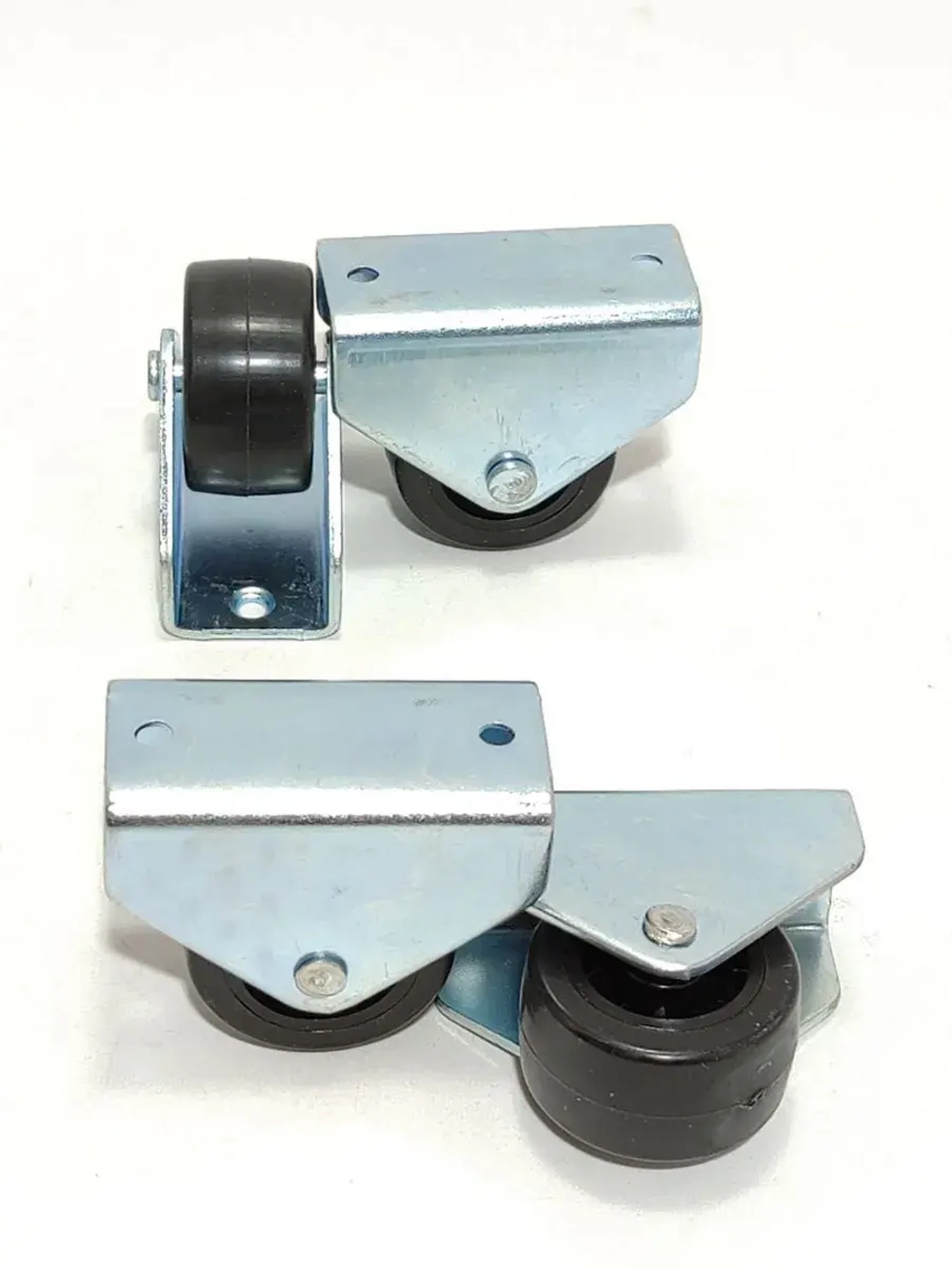 Колесики для мебели неповоротные обрезиненные для дивана