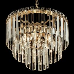 Citilux Фонда CL303163 Люстра хрустальная подвесная Бронза