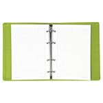Тетрадь на кольцах А5 (180х220 мм), 120 л., под фактурную кожу, BRAUBERG "Joy", зелёный/светло-зелёный, 129991