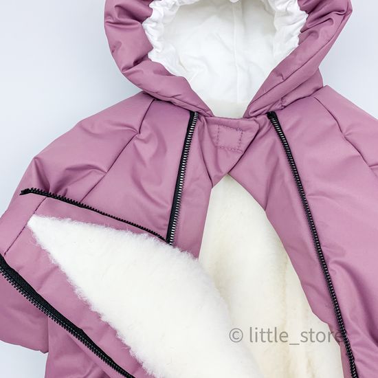 Конверт-комбинезон зимний "Галактика" лиловый