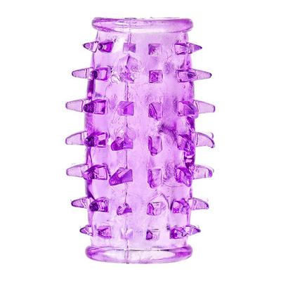 Насадка на фаллос открытая с шипами цвет фиолетовый (Цвет: фиолетовый)