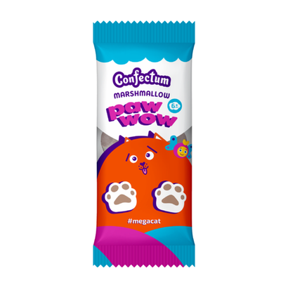 Маршмеллоу «Confectum Paw Wow» со вкусом карамели, 30 гр х 60 шт