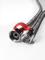 Гибкая подводка для воды 1/2" гайка-штуцер 50 cм, с ключом