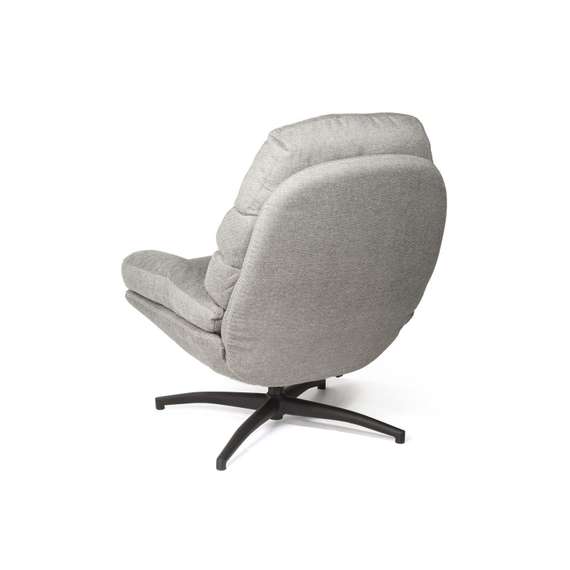 Крутящееся кресло-качалка Sven, серая рогожка