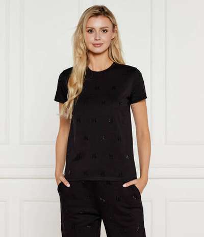 Футболка Rhinestone Karl Lagerfeld - черный(246W1719)