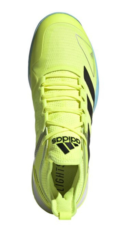 Мужские кроссовки теннисные Adidas Adizero Ubersonic 4 M - solar yellow/core black/hazy sky