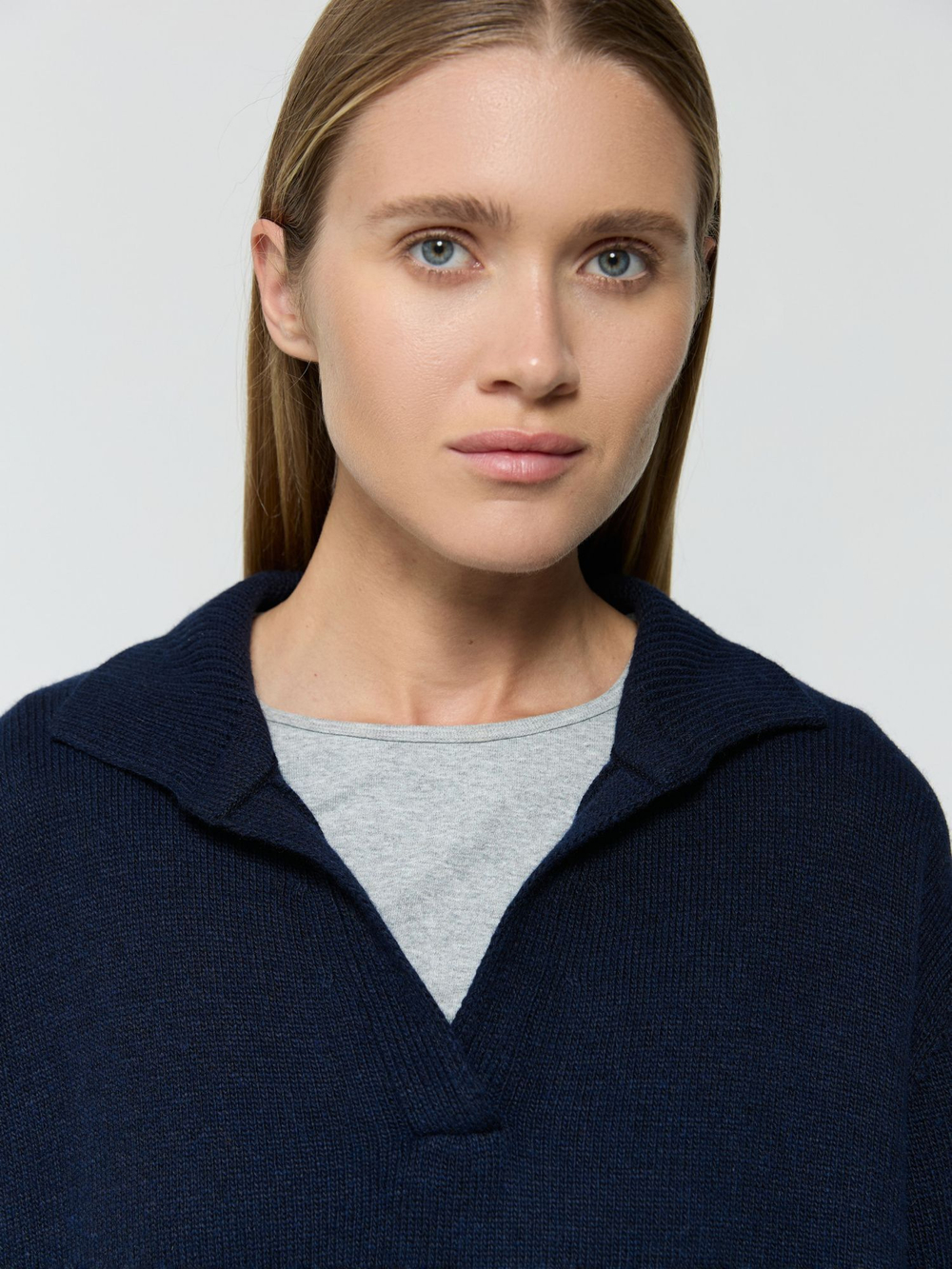 Поло из смесового кашемира