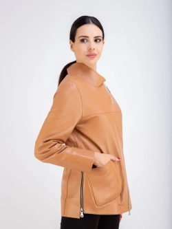 Кожаная куртка демисезонная косуха