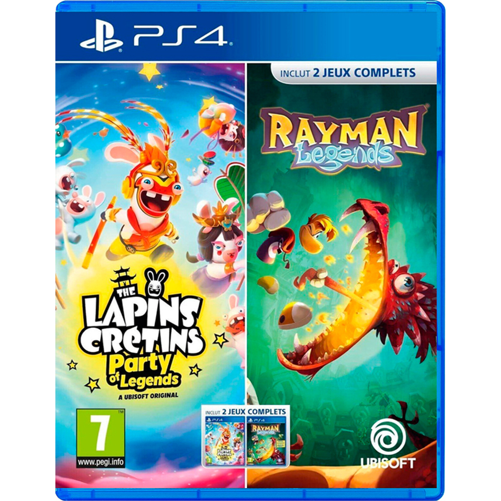 Rabbids: Party of Legend [PS4, русская версия] + Rayman Legends [PS4, английская версия]