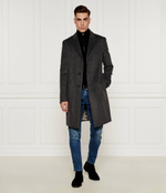 Хлопковое пальто h-hyde BOSS BLACK - серый(50525739)