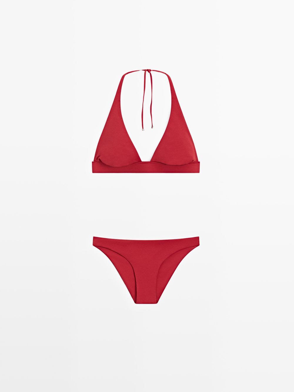 Massimo Dutti Однотонные плавки бикини, красный