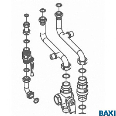 Комплект для подсоединения котла к коллектору (7105799-)