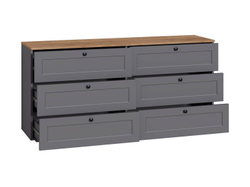 Остин Комод 16.240 Серый графит/Дуб Вотан