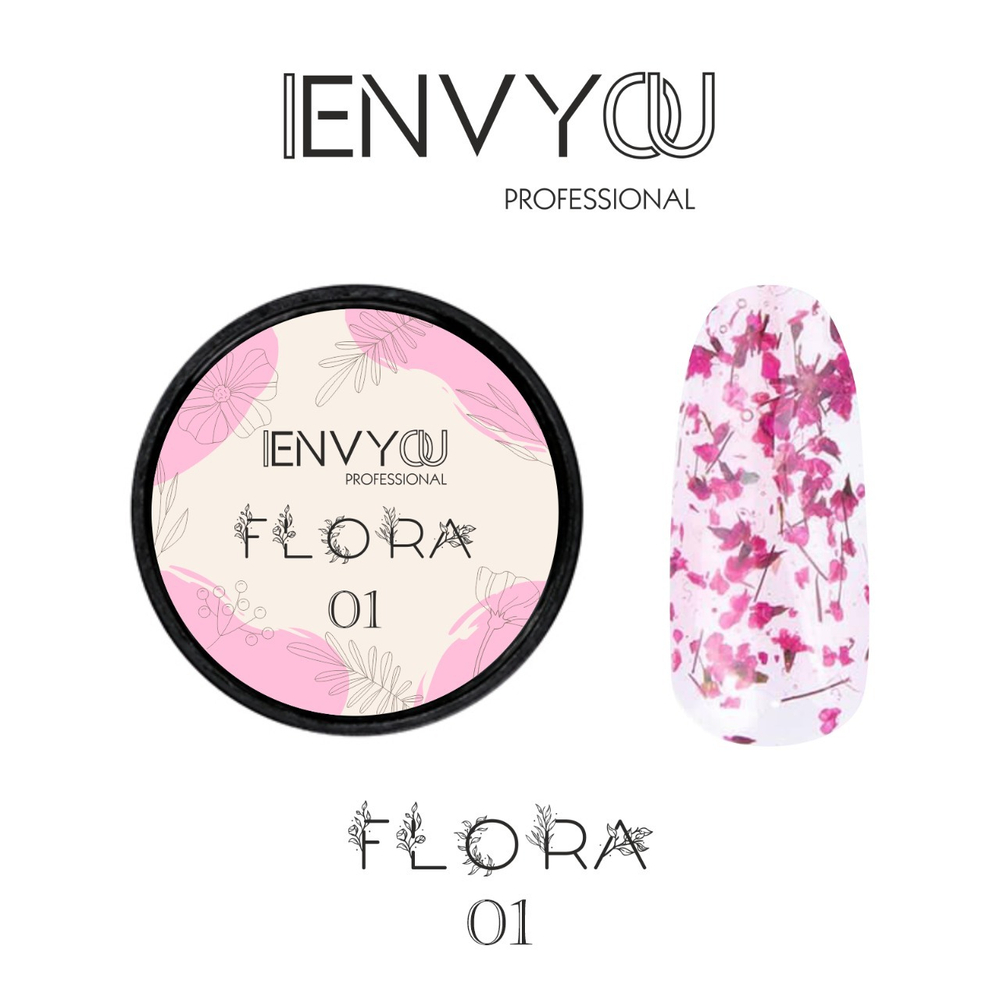 I Envy You, Гель с сухоцветами Flora №01, 5гр