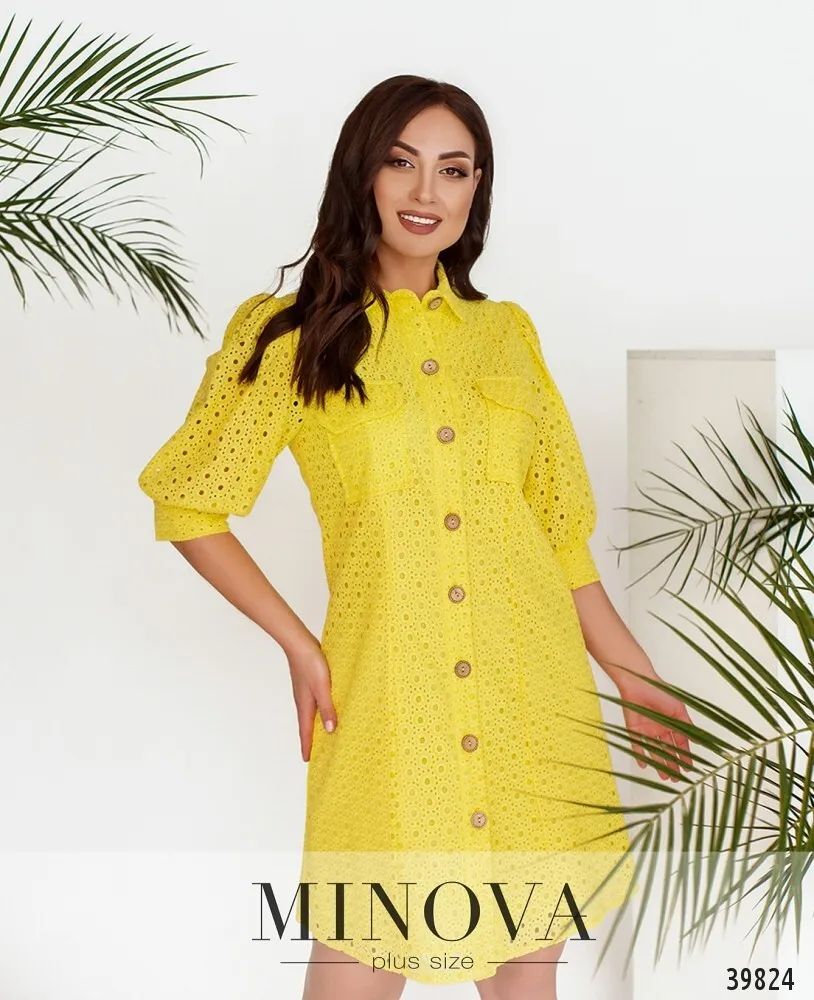 Платье 3147B-ярко-желтый Minova