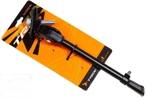 Подножка TRIX  20-28", алюминиевая, крепление центральное, регулируемая, черная