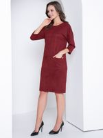 Платье Стильный вельвет(бордо) Diolche