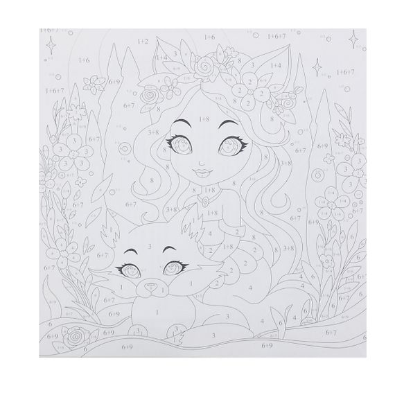 Nömrəli Rəngləmə Lori Çərçivədə  (20*20) &quot;Фея красоты &quot;