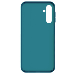 Тонкий чехол синего цвета от Nillkin для Samsung Galaxy A24 4G, серия Super Frosted Shield