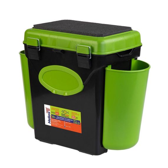 Ящик зимний Helios &quot;FishBox&quot; односекционный (10л) зеленый