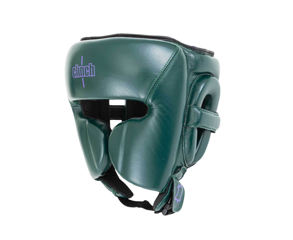 Шлем боксерский Clinch Undefeated темно-зеленый C162
