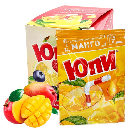 Растворимый напиток Yupi со вкусом манго, 12 г (Чили)