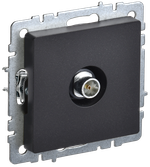 BRITE Розетка TV оконечная РТВ11-0-БрЧ черный IEK