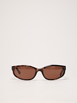 Massimo Dutti Маленькие овальные солнцезащитные очки, коричневый