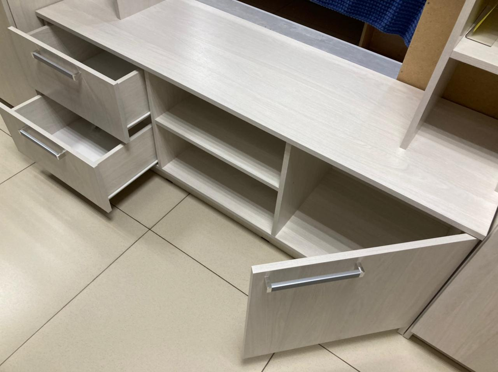 Стенка Флора ясень белый