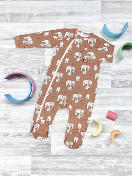 Комбинезон Mjölk Sleep and Play Слоники оригами