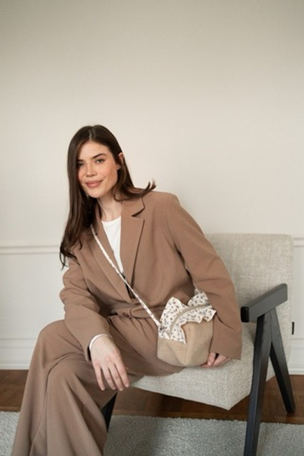 Косметичка Boho со съемной ручкой, Бежевый