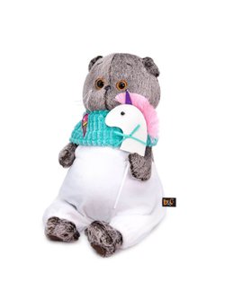 Мягкая игрушка Басик с единорогом 19см