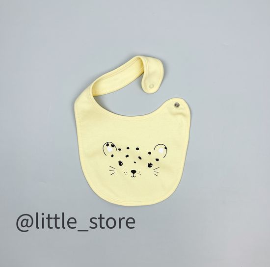 Нагрудник хлопковый "Бежевое сафари" св желтый