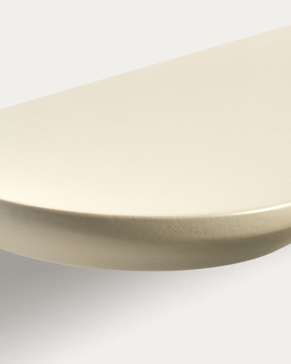 Комплект из 2 полок Arely из МДФ с бежевым лаковым покрытием, 35 см/55 см