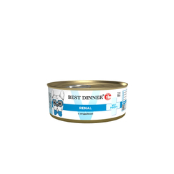 BEST DINNER Vet profi Консервы для собак с индейкой для поддержания функции почек 0,1 кг