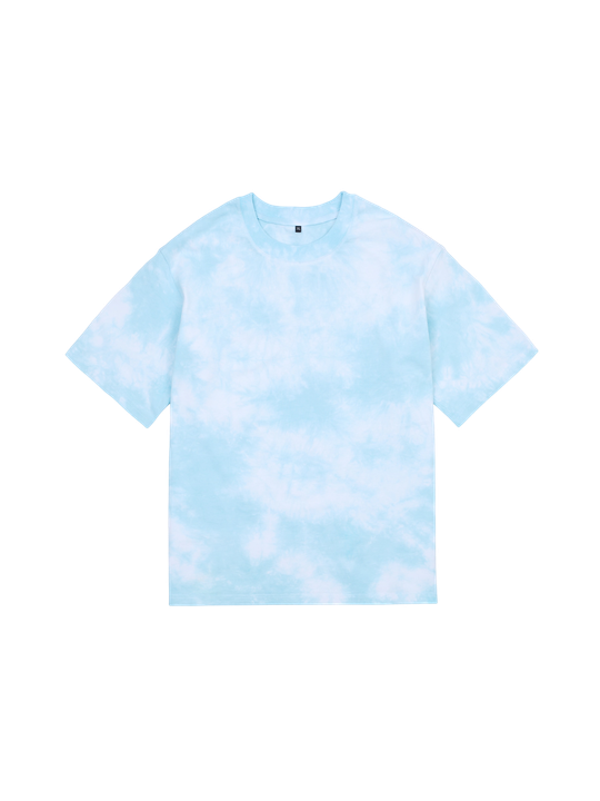 Крашеная футболка тай-дай оверсайз (тиффани) 230 г
