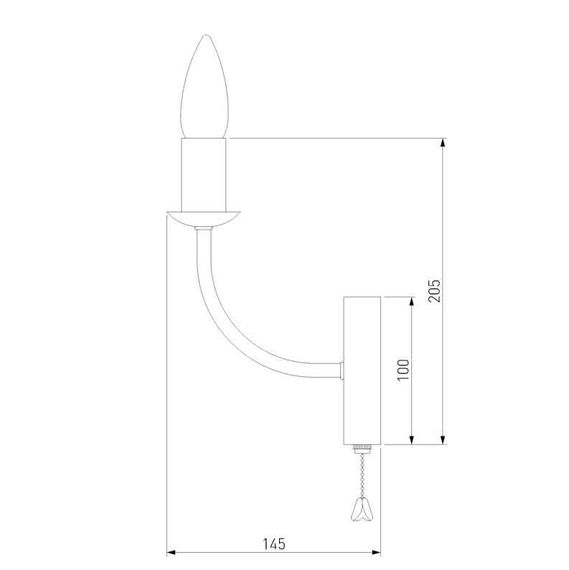 Бра Eurosvet Santi 60139/1 хром