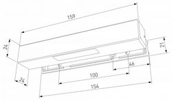 Накладной светильник Elektrostandard Rise 40163/LED 3000K Черный